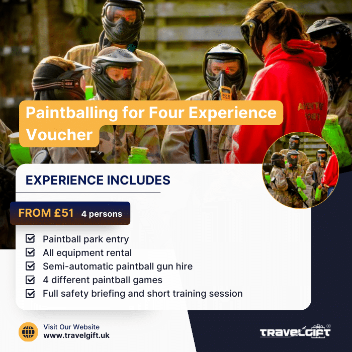 Paintballing for Four Experience Voucher